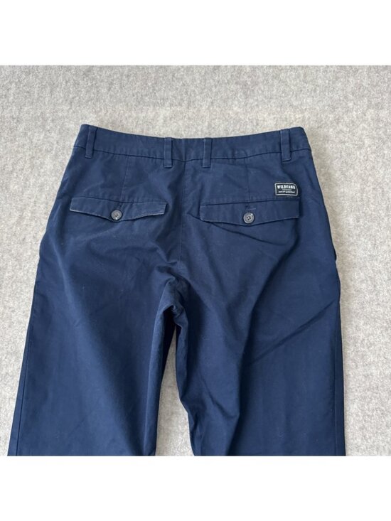 WildFang Essential Trouser Womens 0 Navy Slim Leg Ankle Length - Picture 12 of 16